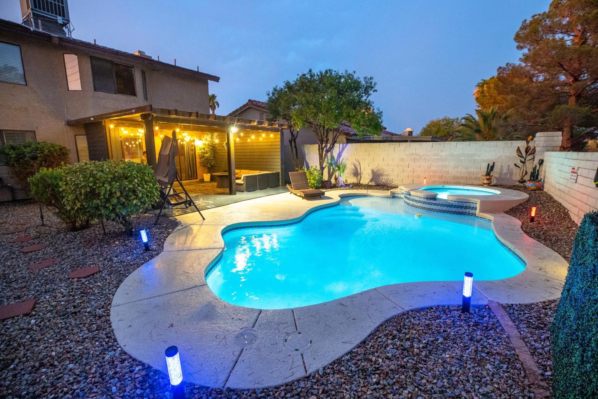 1800 Sqft House W/Heated Pool Spa 13Min From Strip Villa Las Vegas Exterior foto